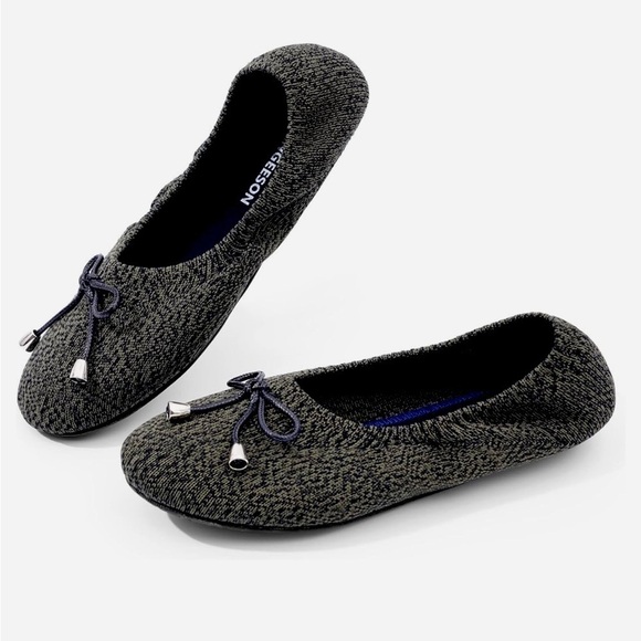 Knit Ballet Flats Green Women’s Size 8 NWT Travel Casual Slip O…Balletcore Goth - Picture 6 of 16